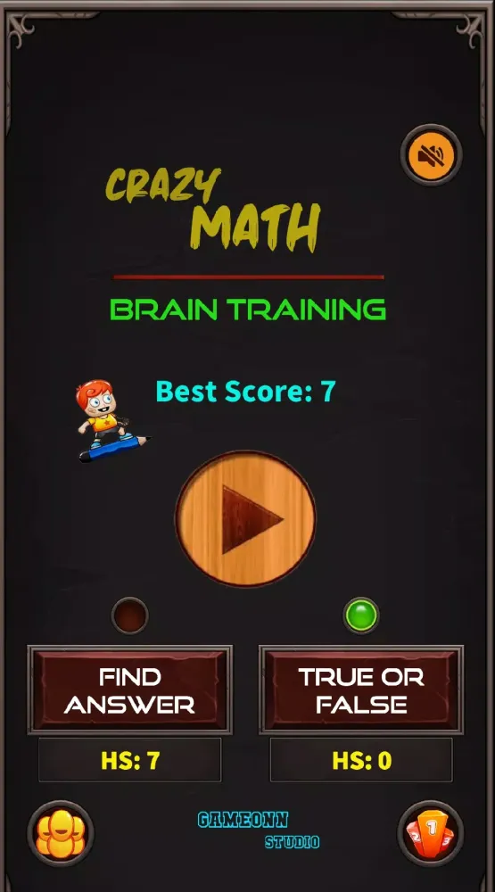 Tangkapan layar Crazy Math: Brain Training