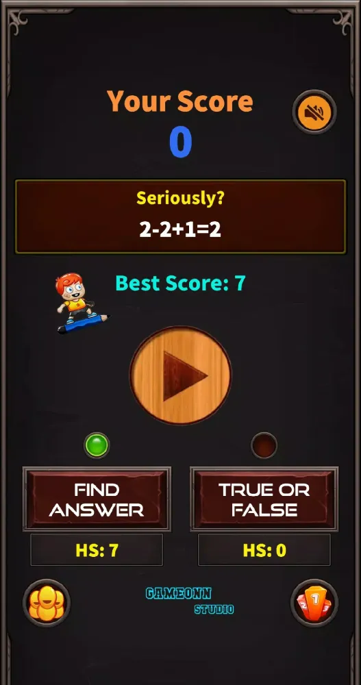 Tangkapan layar Crazy Math: Brain Training