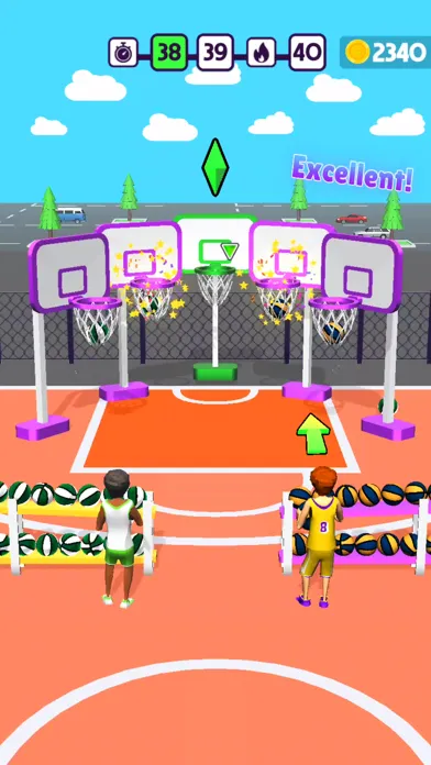 Tangkapan skrin Epic Basketball Race