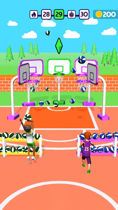 Tangkapan skrin Epic Basketball Race