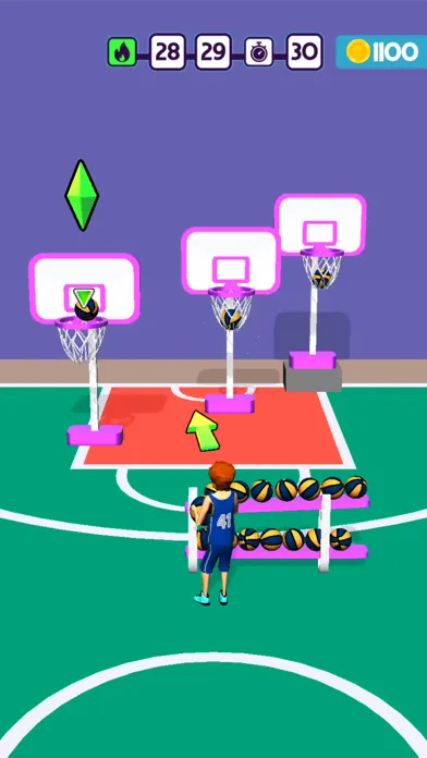 Tangkapan skrin Epic Basketball Race
