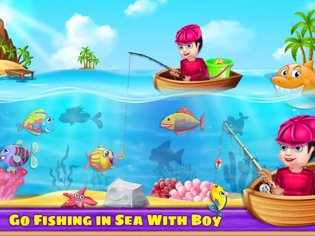 Tangkapan skrin Fisher Man Fishing Game