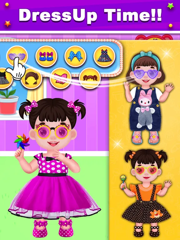 My Twins baby care & Dress up iPad  স্ক্রিনশট