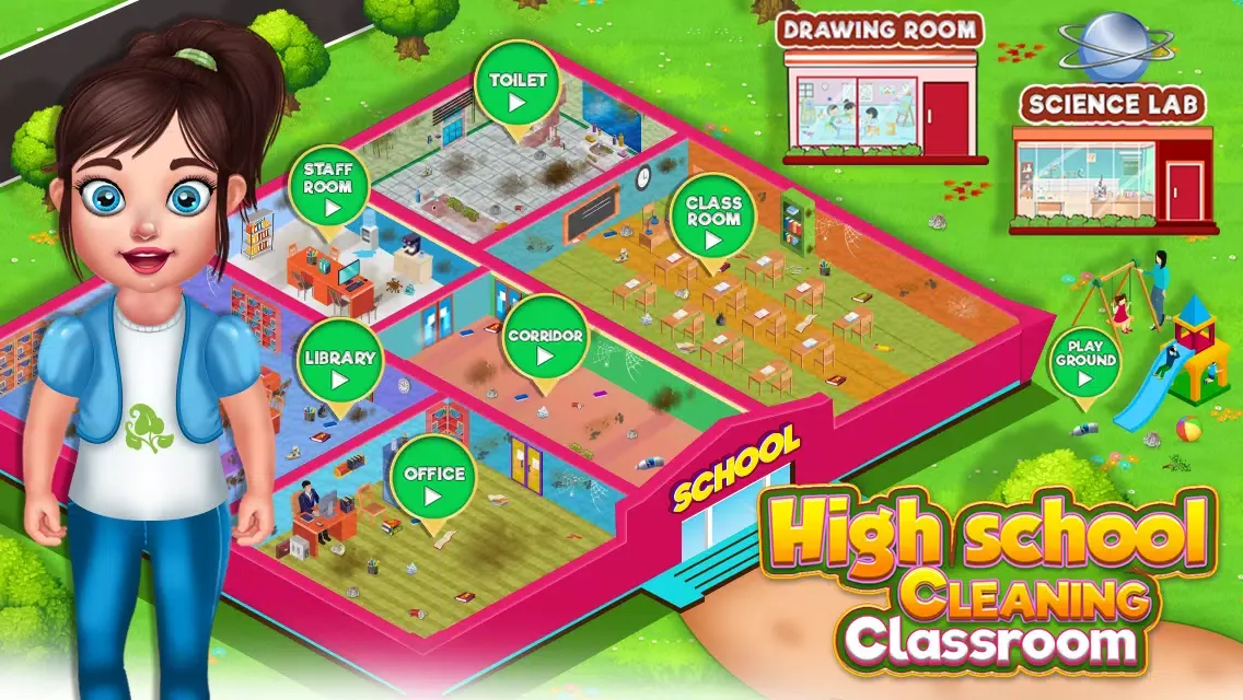 Baby Girl School CleanUp應用截圖