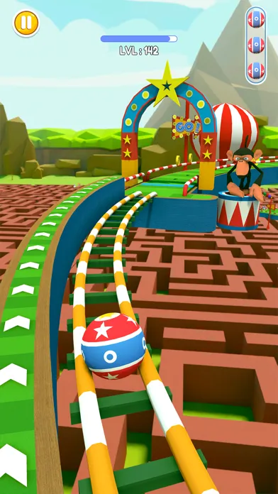 Ảnh chụp màn hình của Circus Balls - 3D Ball Games
