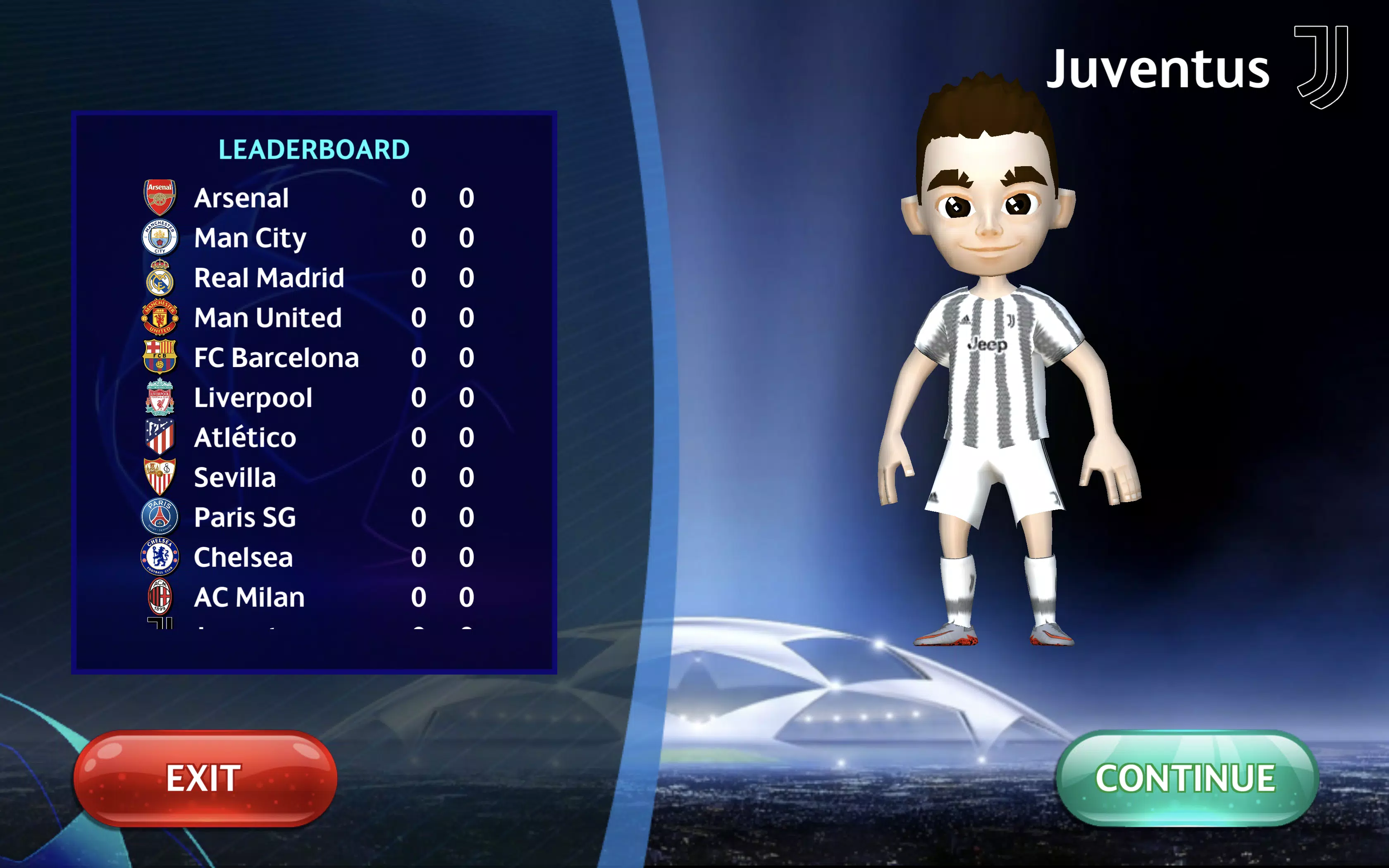 Champions League - UEFA Game Screenshots