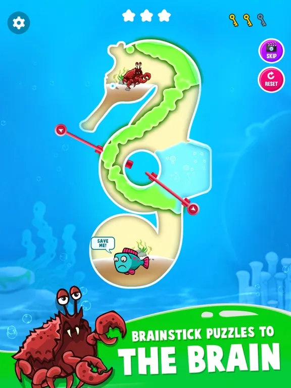 Tangkapan layar Save The Fish - Pull The Pin iPad 