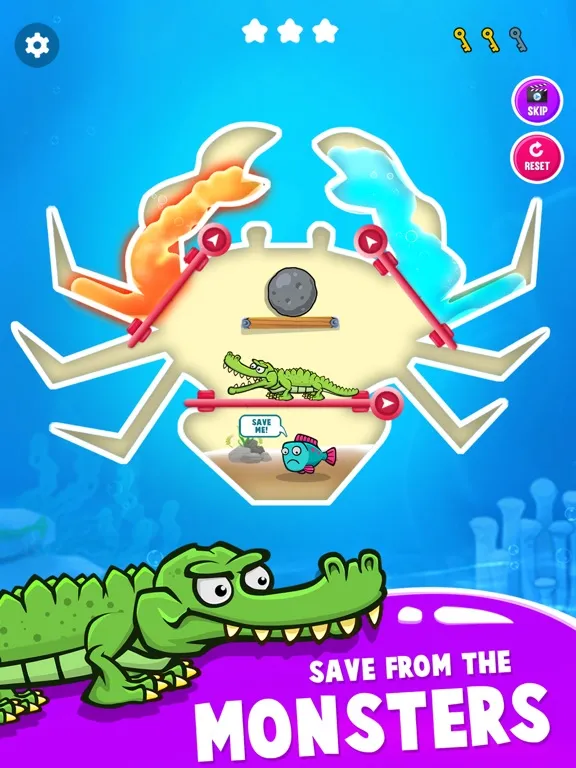 Tangkapan layar Save The Fish - Pull The Pin iPad 