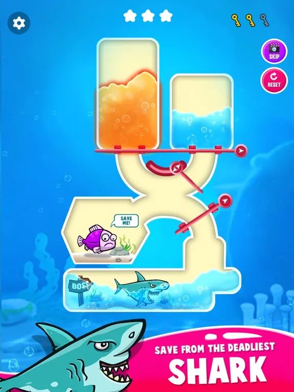 Tangkapan layar Save The Fish - Pull The Pin iPad 