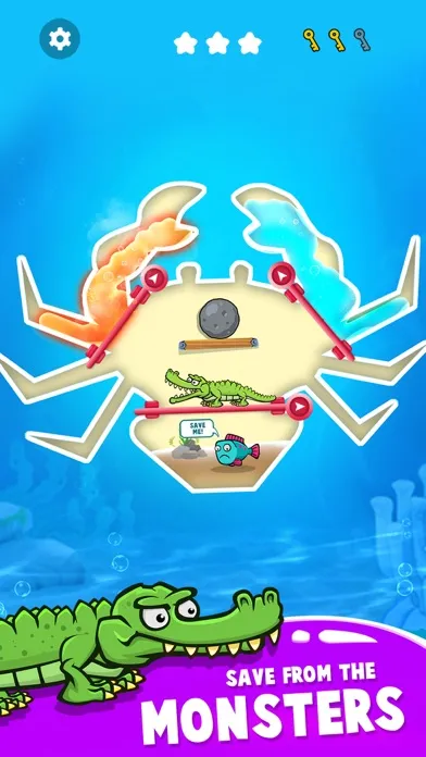 Tangkapan layar Save The Fish - Pull The Pin
