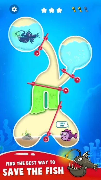 Tangkapan layar Save The Fish - Pull The Pin