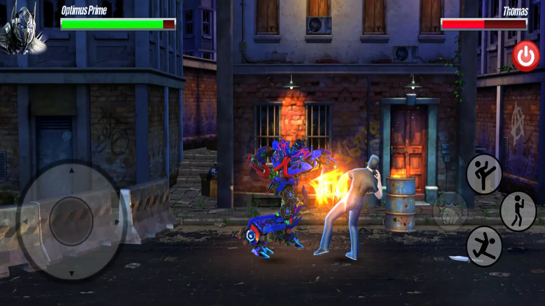 Captures d'écran de Optimus Prime Fighting Game