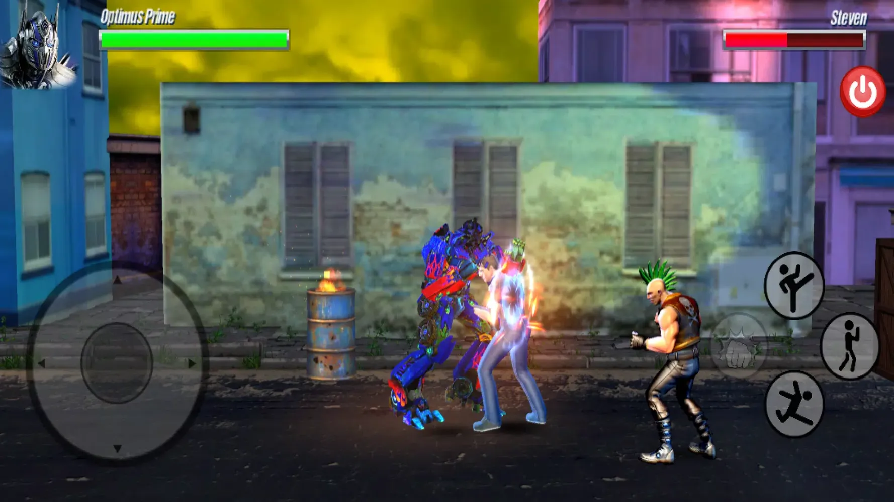 Captures d'écran de Optimus Prime Fighting Game