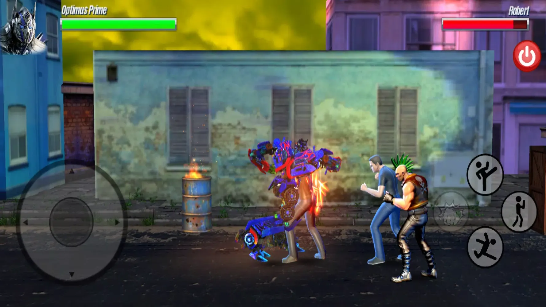 Captures d'écran de Optimus Prime Fighting Game