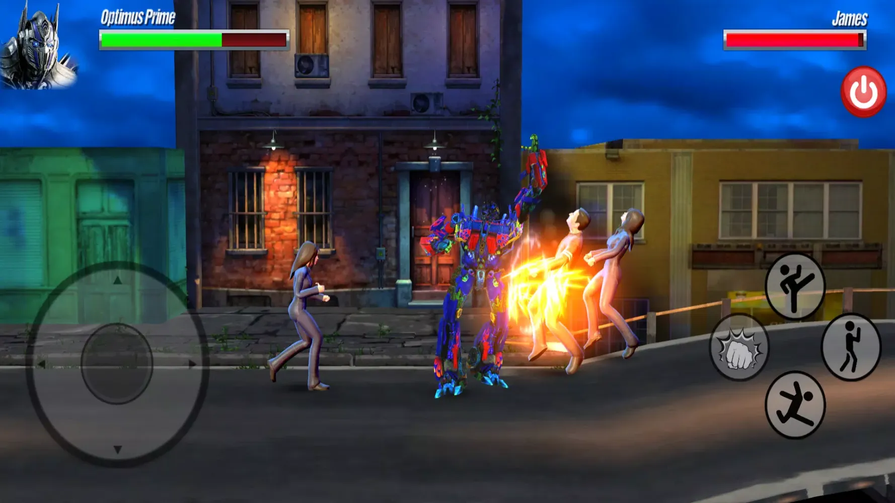Captures d'écran de Optimus Prime Fighting Game