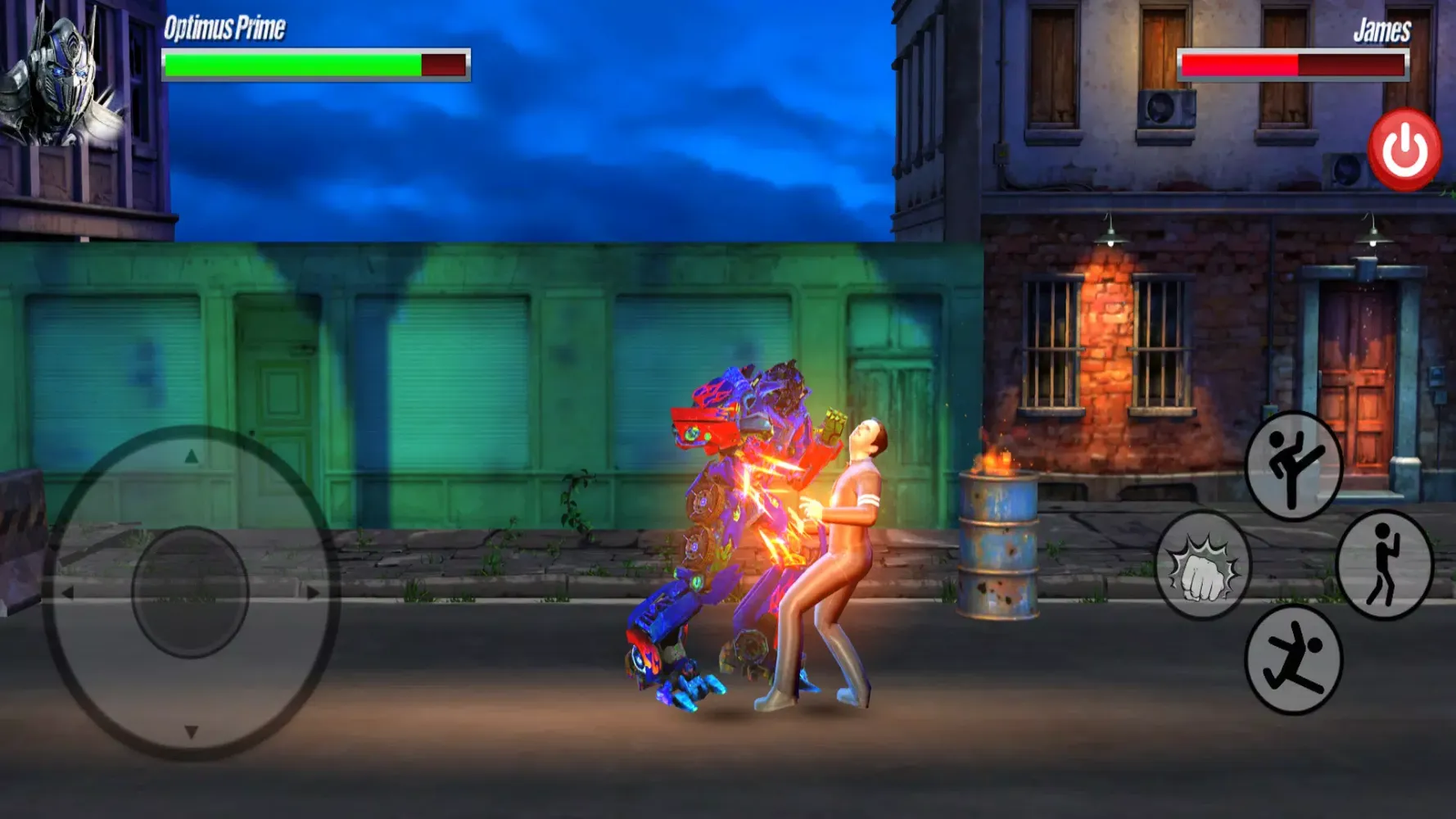 Captures d'écran de Optimus Prime Fighting Game