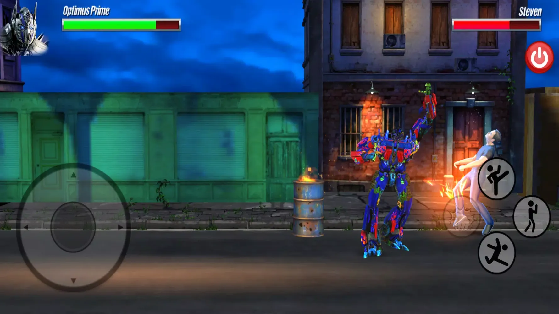 Captures d'écran de Optimus Prime Fighting Game