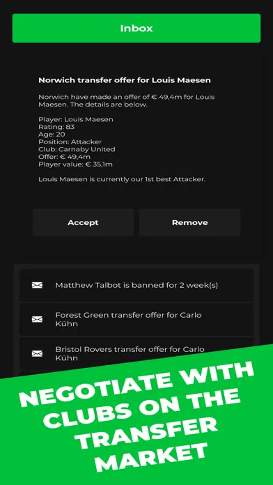 Club Boss - Football Game Screenshots