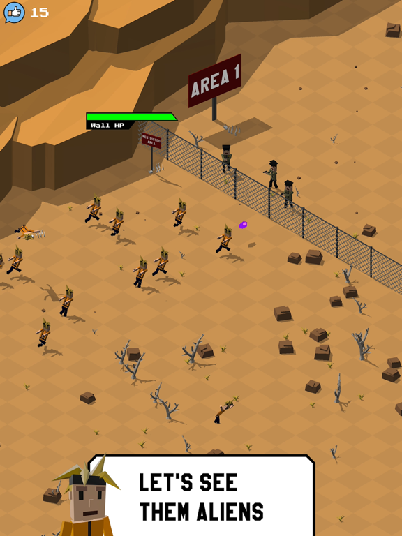 Tangkapan layar Storm Area 51 Raid iPad 