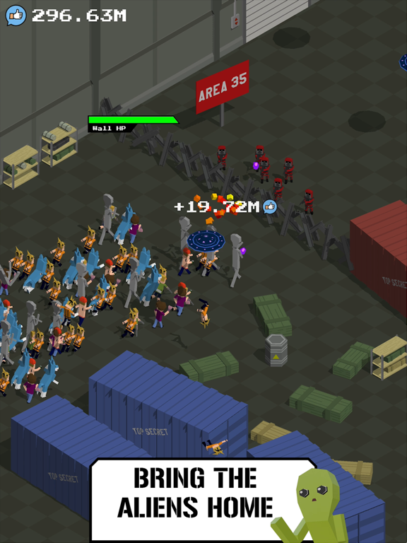 Tangkapan layar Storm Area 51 Raid iPad 
