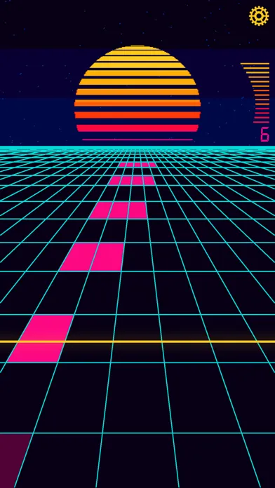 Capturas de tela do Retrowave