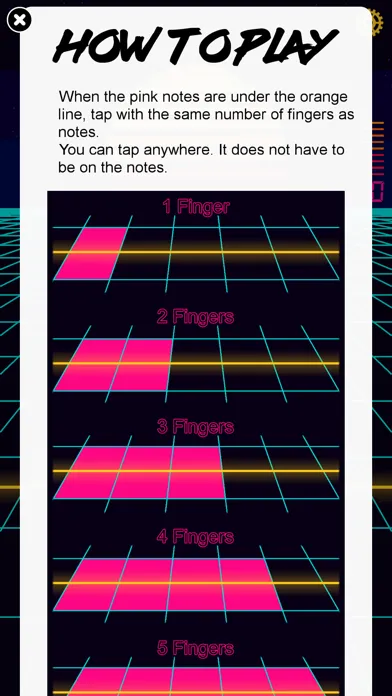 Capturas de tela do Retrowave