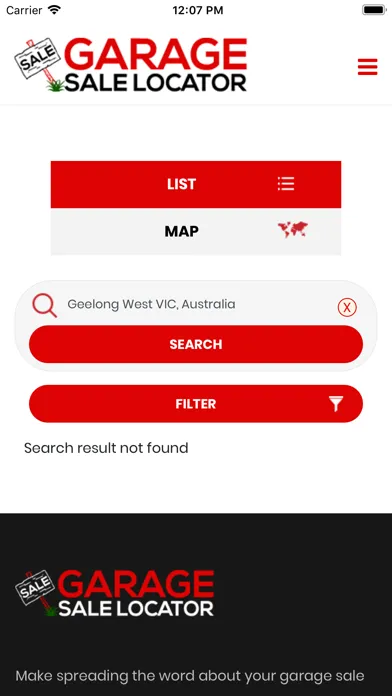 Garage Sale Locator स्क्रीनशॉट