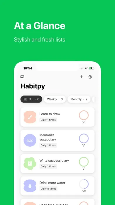 Habitpy - Habit Tracker Screenshots