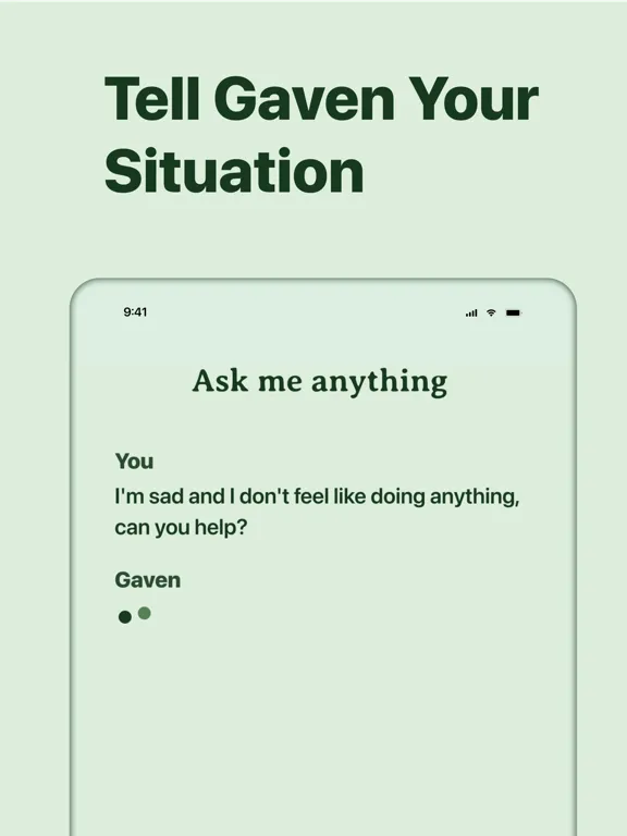 Ảnh chụp màn hình của Gaven - Wellness & Life Advice iPad 