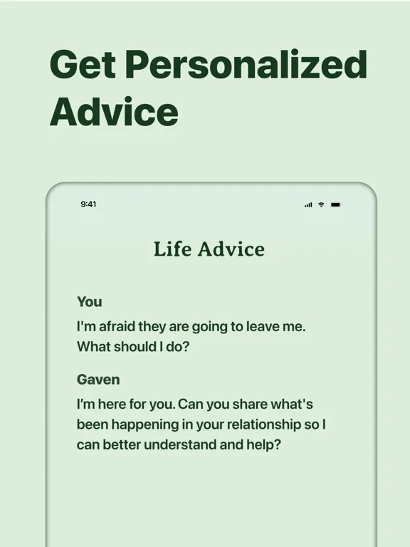 Ảnh chụp màn hình của Gaven - Wellness & Life Advice iPad 