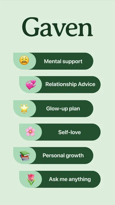 Ảnh chụp màn hình của Gaven - Wellness & Life Advice