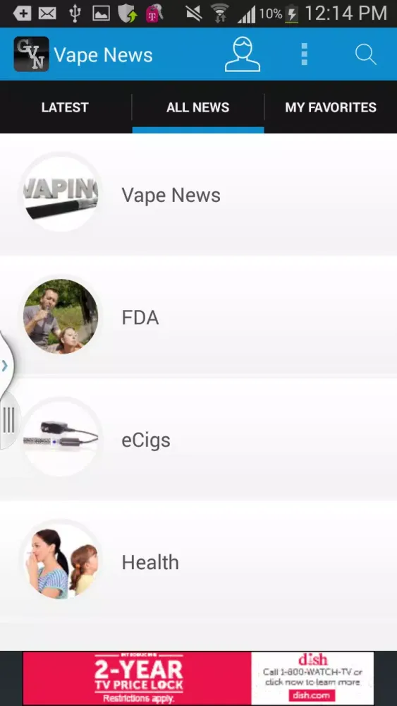 Screenshot di General Vape News