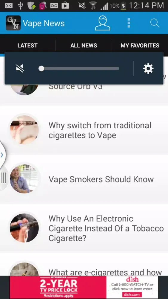 Screenshot di General Vape News