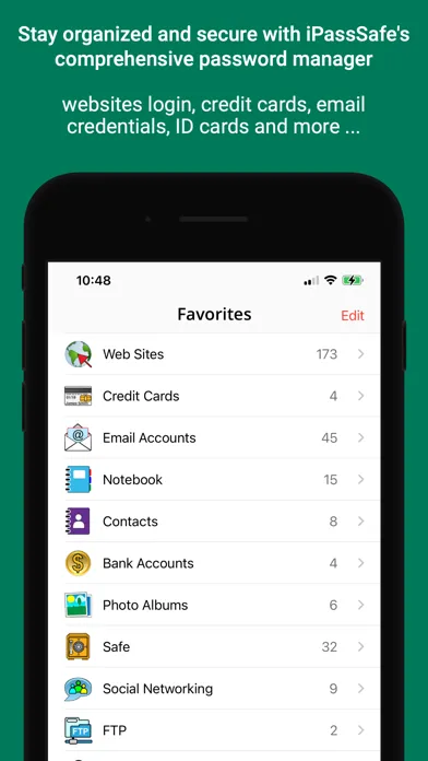 Password Manager iPassSafe Screenshots