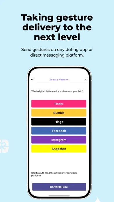 Tangkapan skrin Gesture - Gift Delivery App