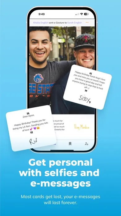 Tangkapan skrin Gesture - Gift Delivery App