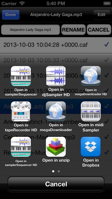 tapeRecorder スクリーンショット