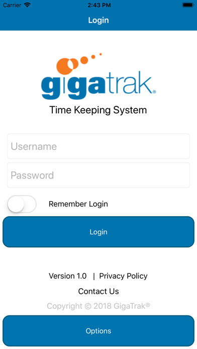 GigaTrak® Time Keeping System应用截图