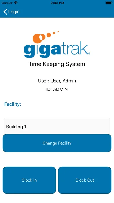 GigaTrak® Time Keeping System स्क्रीनशॉट
