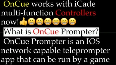 Tangkapan layar OnCue Prompter