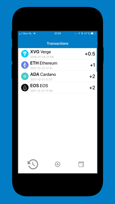 Screenshot di Crypto Journal