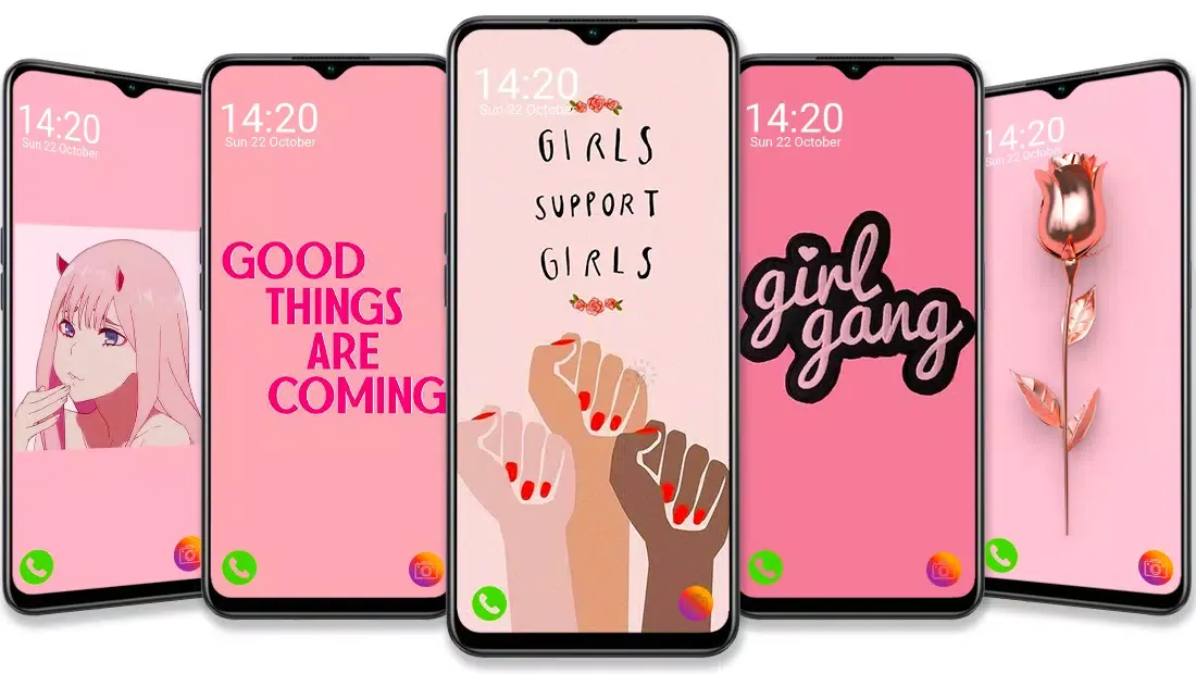 Captures d'écran de Girly wallpapers