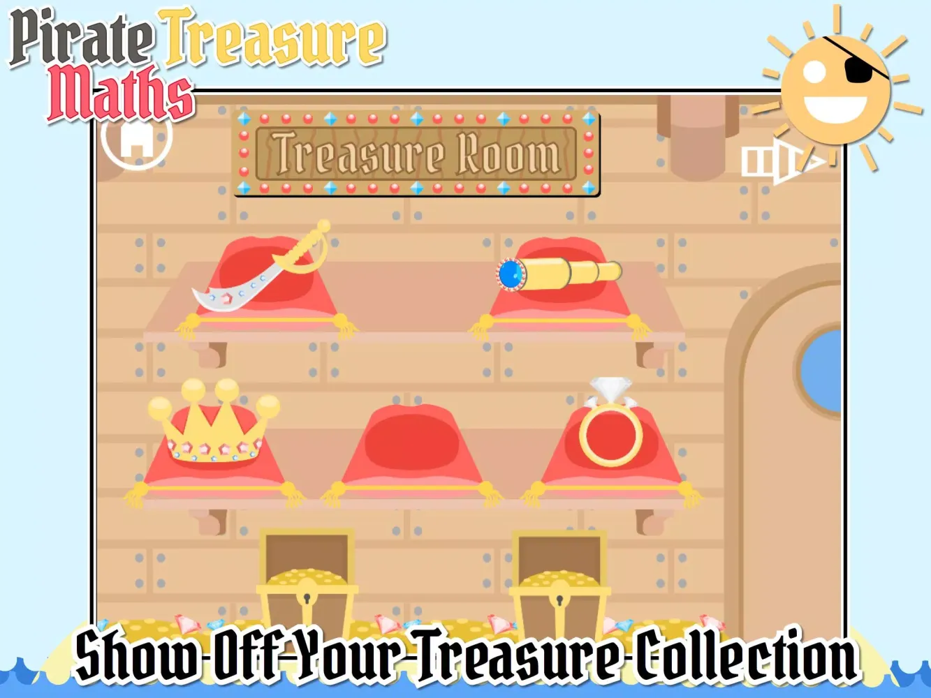 Pirate Treasure Maths-Addition Screenshots