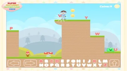 Capturas de tela do Super Alphabet Adventure Kids - Fun Platform Game