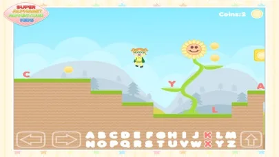 Capturas de tela do Super Alphabet Adventure Kids - Fun Platform Game