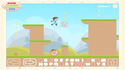 Capturas de tela do Super Alphabet Adventure Kids - Fun Platform Game
