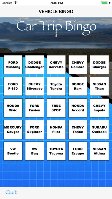 Скриншоты Car Trip Bingo
