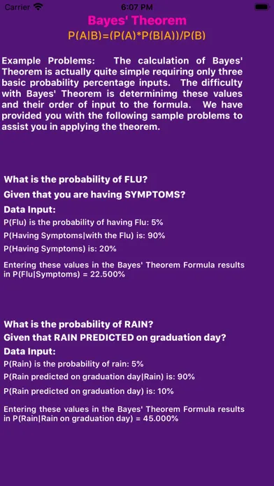 Bayes' Theorem Calculator应用截图