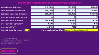 Company Valuation Calculator स्क्रीनशॉट
