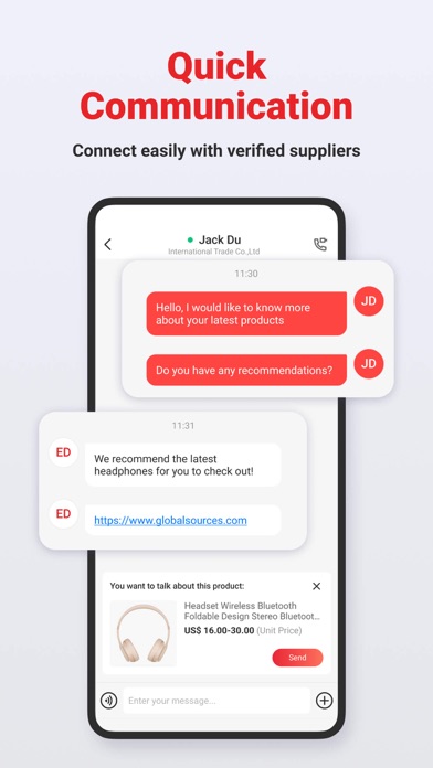 Global Sources – B2B Trade App Ekran Görüntüleri